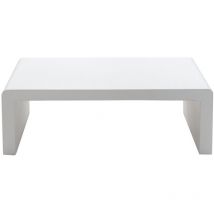 Drawer - Table basse en fibre de ciment 120x55cm - Blanc - tocoa