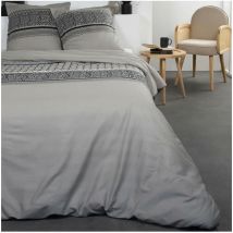 Today Parure de lit Coton 2 personnes - 220x240 cm - Imprimé Rose Rosalie