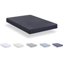 Lenzuolo con angoli in microfibra spazzolata extra morbido (letto 105 x 190/200 cm, grigio scuro) - Todocama