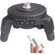 Support Rotatif Motorisé à 360° pour Niveau Laser, Connecteur de Trépied, avec Adaptateur 1/4' et 5/8', Base Pivotante à Rotation Précise à Réglage