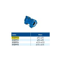 Tof/b Giunto Diritto Per Pe Con Anello In Plastica Ø75 X Ø75 01039910
