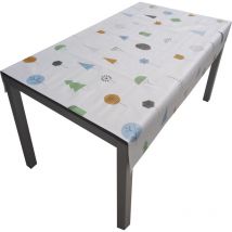 Nappe pvc Base Polyester Anti-taches Arbres 140X140 cm
