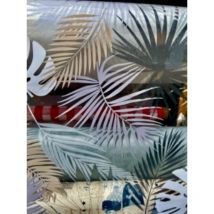 Toile Cirée Transparente Imprimée Virginia - Au Mètre - 350 x 140 cm .