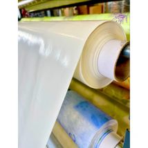 Toile cirée Unie - Au mètre - Imperméable - Anti-Tâches - 150 x 140 cm - Blanc.