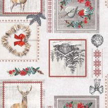 Toile cirée au mètre - Largeur 140 cm - Chalet