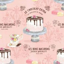 Toile cirée au mètre - Largeur 140 cm - Gateaux
