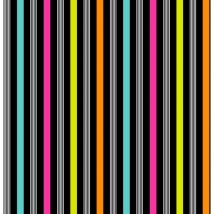 Toile cirée au mètre - Largeur 140 cm - Rayures multicolores