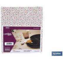 Toile cirée avec motif floral moderne 140x200cm en pvc et polypropylène