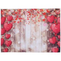Toile de fond d'amour pour la Saint-Valentin, toile de fond pour photo, planche de bois, accessoire photo