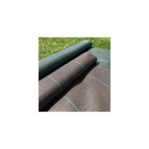 Plastidis - Toile de paillage marron 90 gr/m² - 1.50 x 25 ml