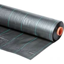 Brixo - Toile de paillage noire 1,05x10 m Traitement anti-UV Grammage 100g /m²