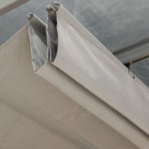 Hesperide - Toile de pergola Belize ardoise 2,95x2,92m pour pergola Belize 6x3.5m - Hespéride
