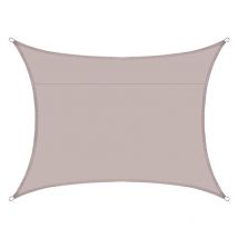 S-giant - Toile de protection solaire rectangulaire en tissu 2x3m imperméable à la lumière, avec œillets et cordes, adaptée pour jardin et terrasse