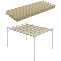 MH - Toile de rechange pergola rétractable rojas beige