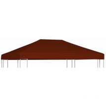 Toile supérieure de gazebo 310 g/m² 3x4 m Terre cuite