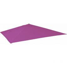 Revêtement pour parasol de luxe HHG-436, revêtement de remplacement, 3x3m (Ø4,24m) polyester 2,7kg, violet