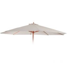 HHG - jamais utilisé] Toile de rechange pour parasol Florida, Toile de rechange ø 3,5m polyester 8 baleines, crème-blanc
