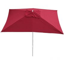 Toîle de remplacement pour Parasol Florida, 3x4m, polyester 6kg, rouge-bordeaux