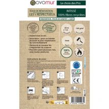 Erfurt - Toile de rénovation eco green aspect lisse 130g/m² - 25m x 1m