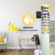 Rénov'lisse - Toile de rénovation prepeint 160g/m² à base de cellulose polyester - 15m²