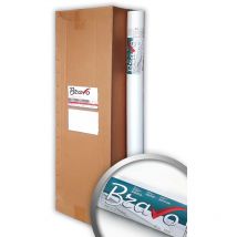 Edem - Revêtement non-tissé blanc lisse à peindre 60 g 399-060 intissé mince de rénovation murale Papier peint intissé blanc 16 rouleaux 424 m2