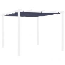Toile de toit pour tonnelle grise 3x3m Isla - toile de rechange pergola. toile de remplacement