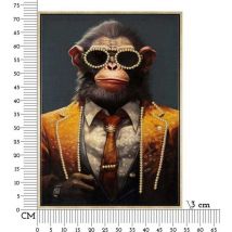 Mauro Ferretti - Toile décorative Monky 52.5 x 2.8 x 72.5 cm