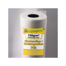 Aquagart - 100 m² film de paillage, paillage anti-mauvaises herbes, film de drainage 150 g, 2 m de large