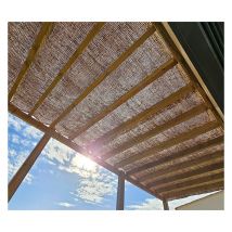 Direct Filet - Toile d'ombrage 3 x 3 m en fibre de coco naturelle à poser sur une structure