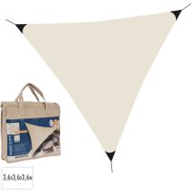 Store Voile Triangle Crème 3.6m Protection Solaire Élégante Et Durable Pour Extérieur. - Basics