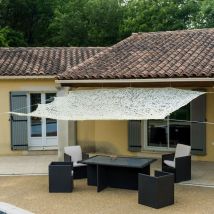 Werka Pro - Toile d'ombrage ajourée beige 120 g/m2 3 x 4m