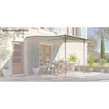 Couleurs Du Monde - Toile D'Ombrage Beige Clair En Textilene Pour Pergola Provence