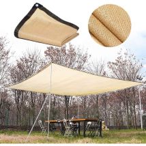 Sunxury - Toile d'ombrage Beige Voile Rectangulaire 90% Résistant Aux uv Respirant et Ombrage pour Serre Pergola Jardin Piscine 2mx4m