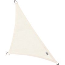 Voile d'ombrage triangulaire Coolfit crème porcelaine 4 x 4 x 5,7 m