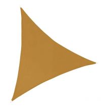 Ideprice - Toile d'ombrage triangulaire 3 mètres Ocre