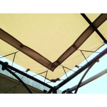 Couleurs Du Monde - Toile D'Ombrage Universelle Pour Tonnelle 3X3M - Coloris Ecru