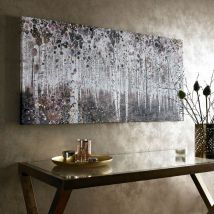 Graham&brown - Toile imprimée Aquarelle Forêt 120 x 60cm Beige