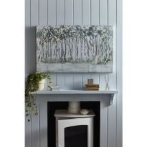 Laura Ashley - Toile Woodland Walk embellie 55 x 90cm Gris