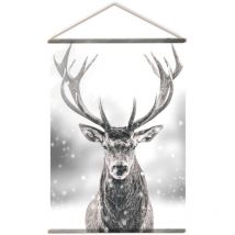 Toile murale imprimée cerf