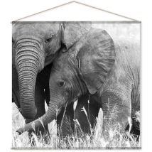 Toile murale imprimée éléphant