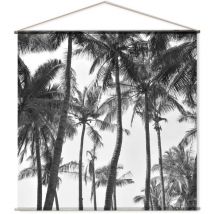 Toile murale imprimée palmier