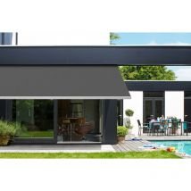 Toile pour store banne 4,8 x 3,5 m Toile Ardoise 460 x 370 cm
