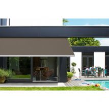 Toile pour store banne 5 x 3,5 m Toile Taupe 480 x 370 cm