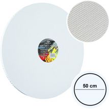 Toile ronde PREMIUM 50cm toile à peindre en coton 350g Phoenix