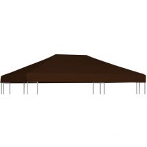 Toile supérieure de gazebo 310 g/m² 3x4 m Marron