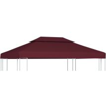 Toile Supérieure Double De Belvédère 310 G/m² 4x3 M Bordeaux
