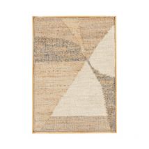 Paris Prix - Toile Tapis en Jute 'Patricia' 70x100cm Beige