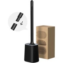 Ikodm - Toilet brush and holder set, long handled toilet brush, wall mounted toilet brush, flexible toilet brush,