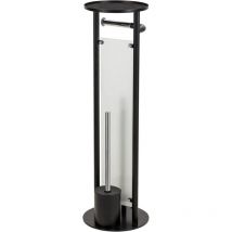 Croydex - Toilet Butler, Toilet Roll Holder & Toilet Brush in Matt Black