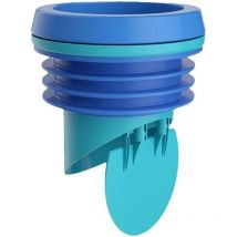 Toilet drain flange wax ring with built-in check valve, improved toilet flange wax ring sealing solution with backflow prevention valve